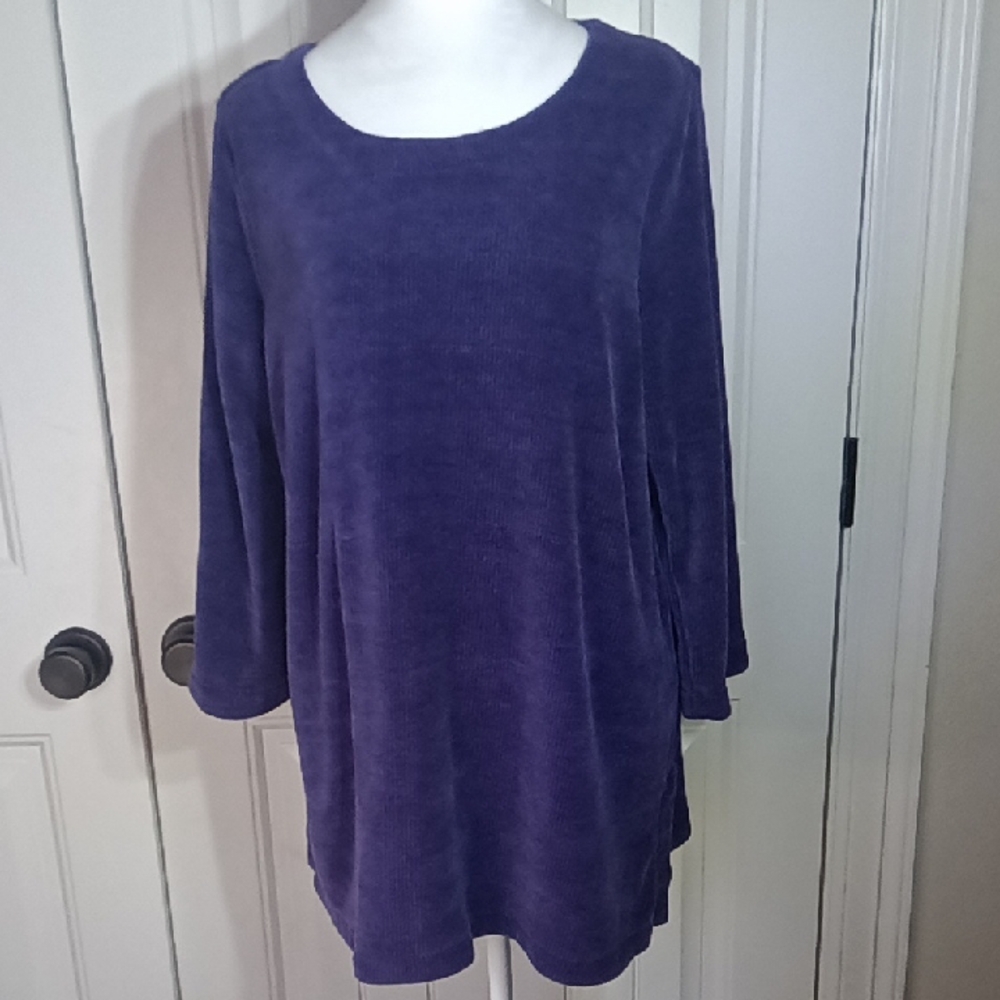 j Jill wearever collection Purple Sweater
